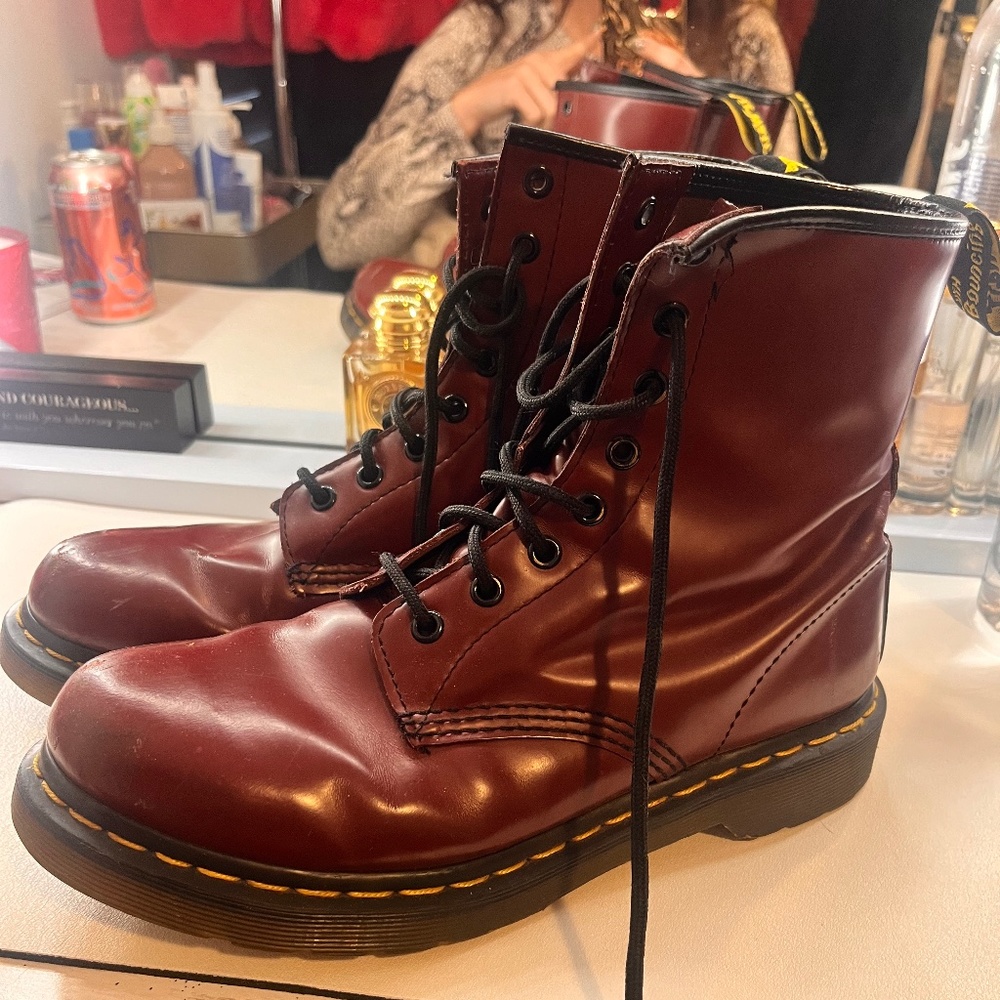 Cherry Red doc martins